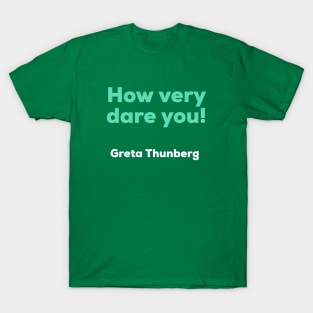 Greta Thunberg - How Very Dare You! T-Shirt